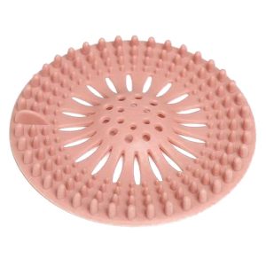 Sita Rotunda CCmax din Silicon pentru Scurgere Sifon Chiuveta, Cada, Baie sau Bucatarie, Protectie Infundare, Premium, Roz