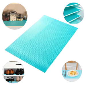 Folie CCmax, Protectie pentru Rafturi, Sertare, Suport Vesela, Material Anti-Derapant PVC, Set 4 Bucati, 300 x 450 mm, Albastru